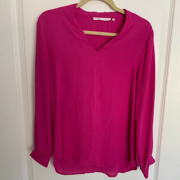 Violet + Claire Long Sleeve Pink Top Size Small - Picture 1 of 3